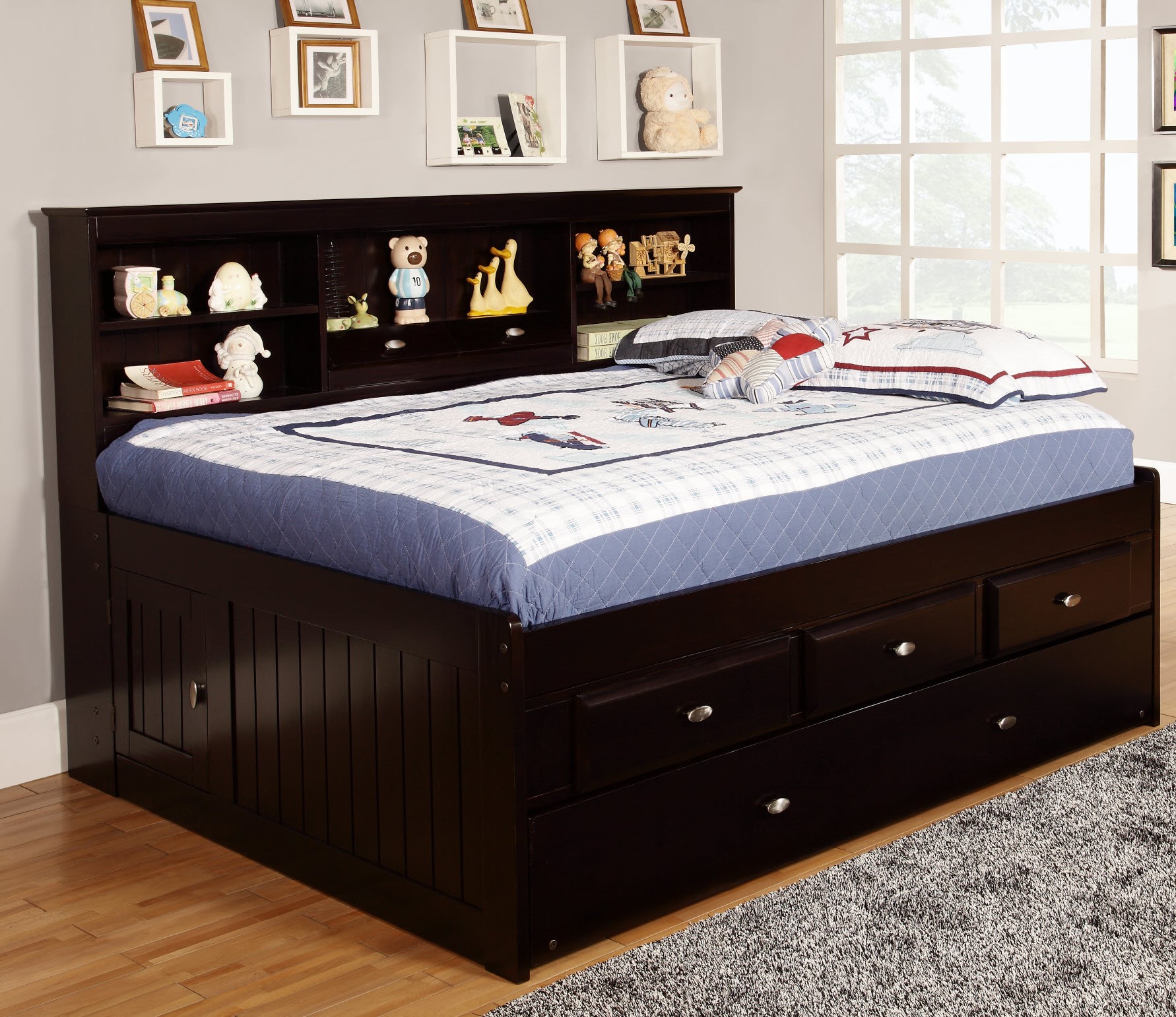 Full Espresso Daybed (w Trundle or Drawers)